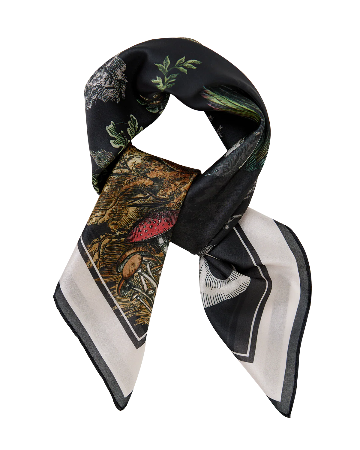 Black A Night's Tale Narrative Square Scarf - Image 3