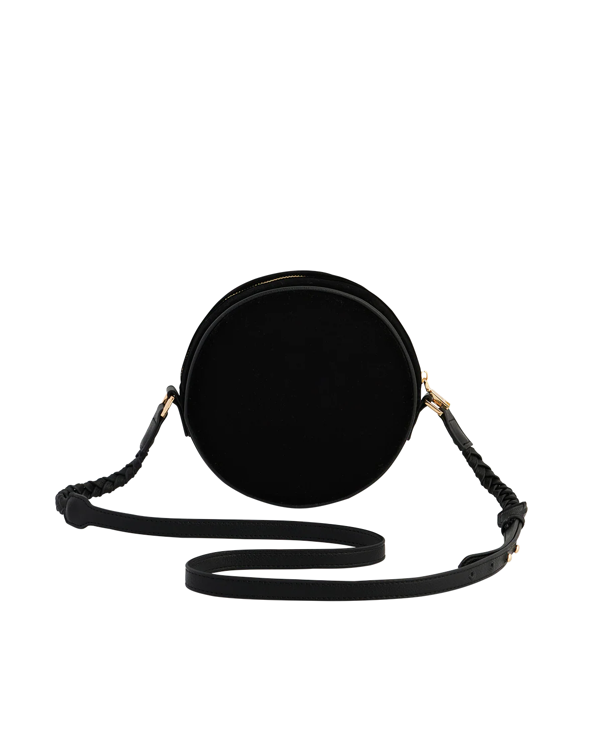 Black Embroidered Circle Bag - Image 4
