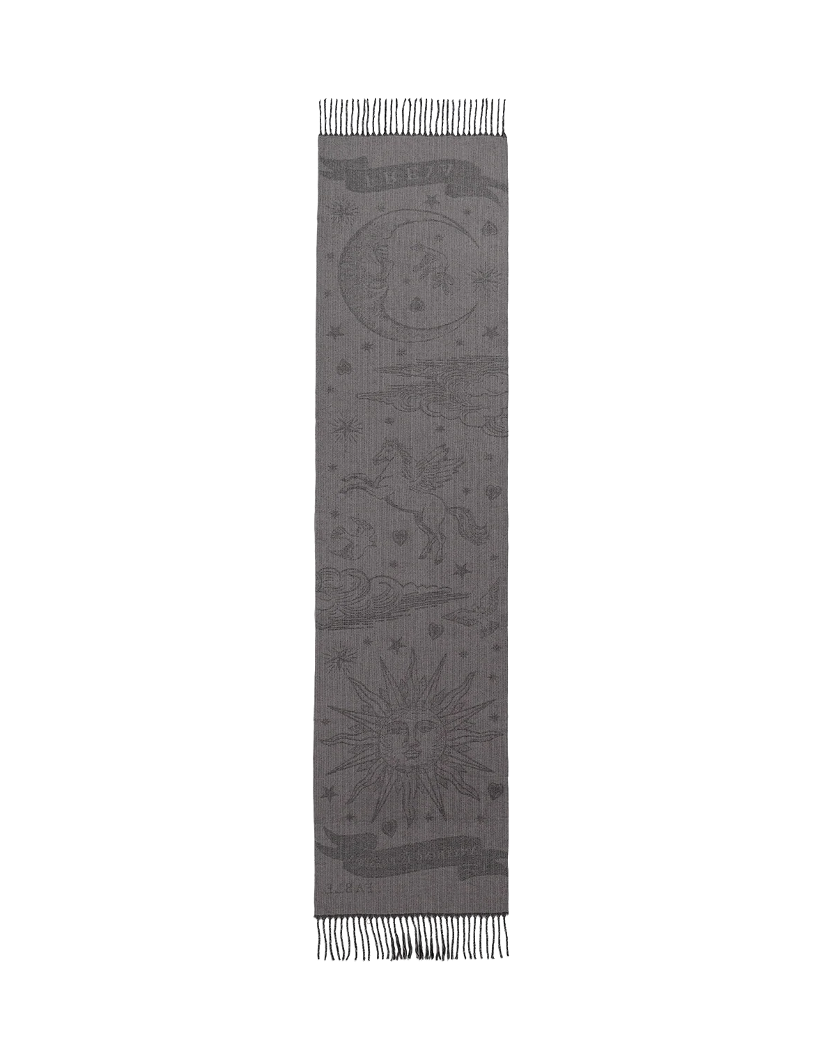 Freya Celestial Jacquard Black Scarf - Image 5