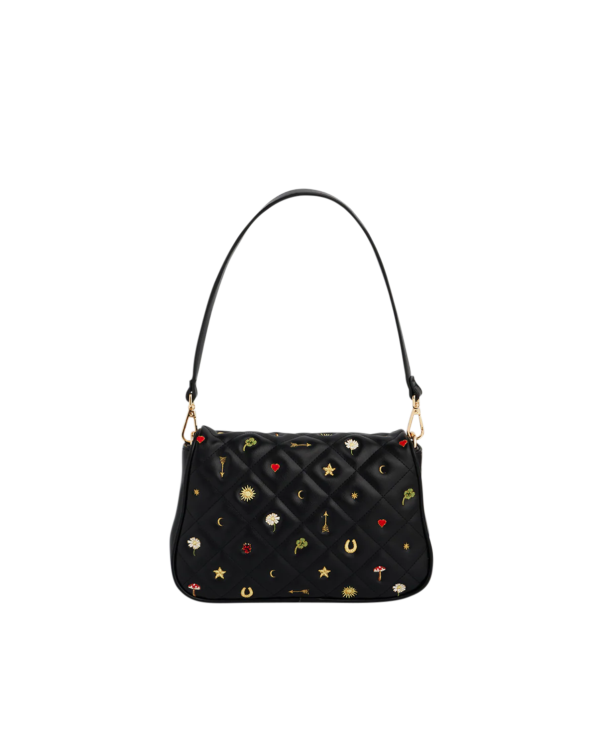 Mary Motif Quilted Crossbody Clutch - Image 6
