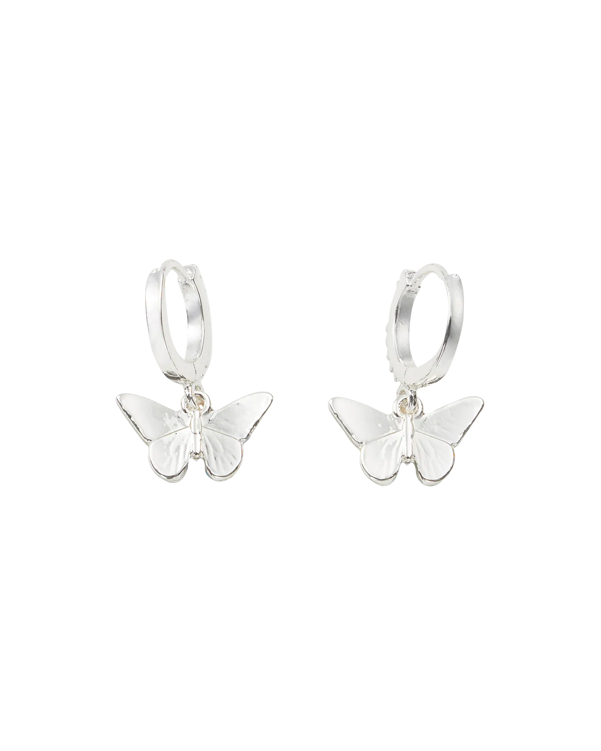 Blue Butterfly Silver Earrings - Image 3