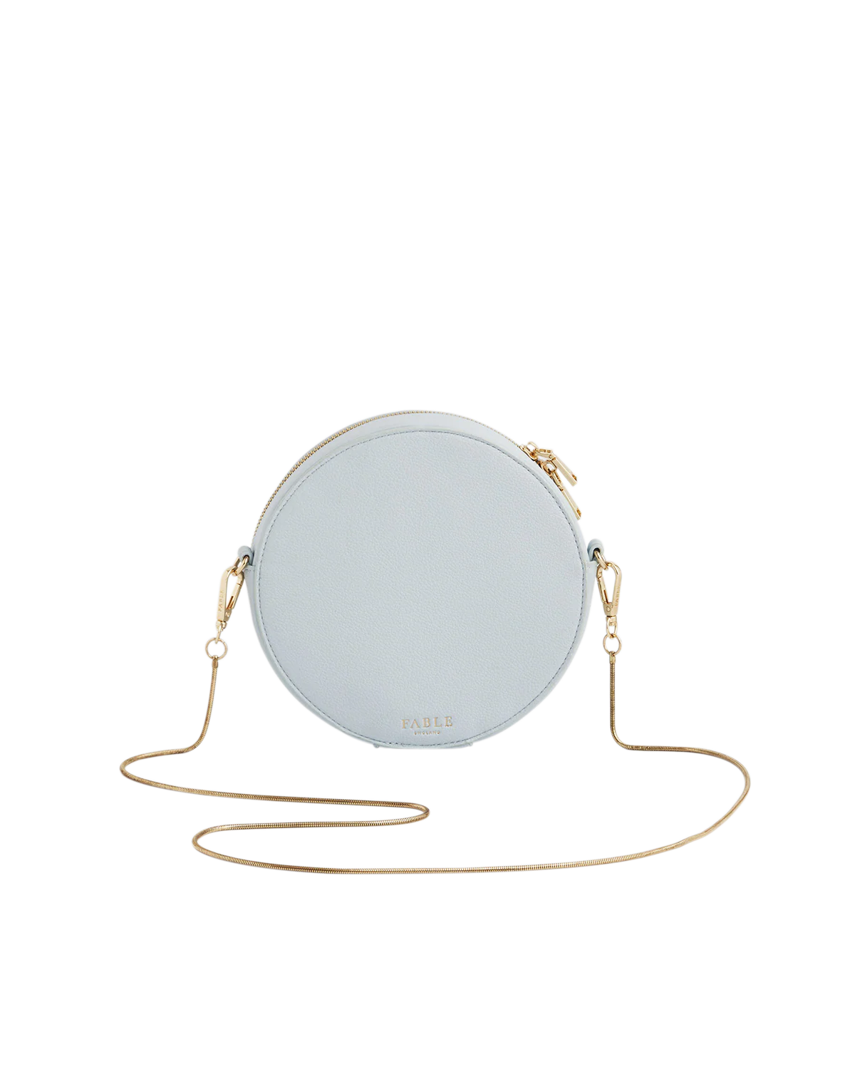 Isabel Floral Bow Blue Embroidered Circle Bag - Image 4