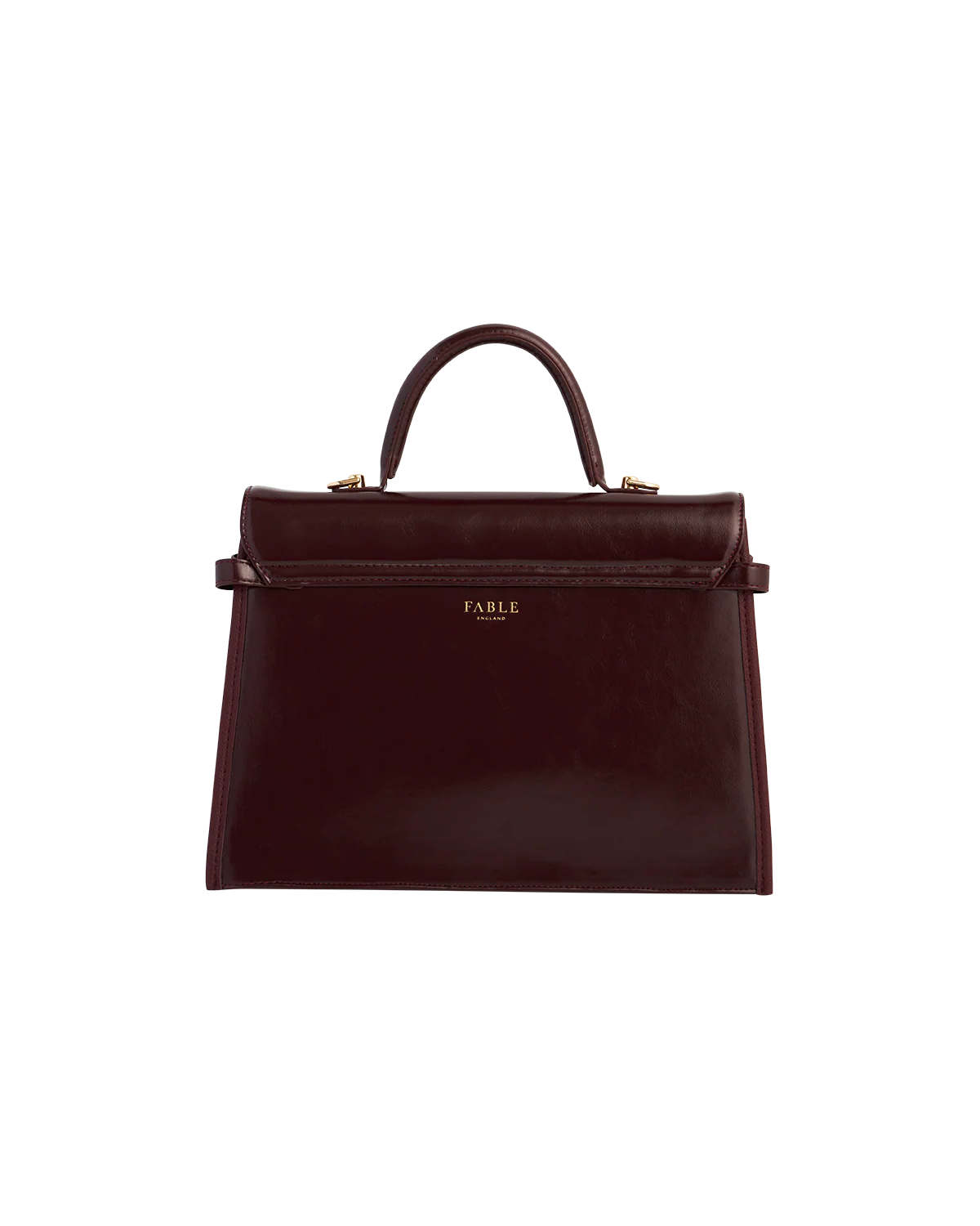 Cherry Red Structured Tote Medium - Image 5