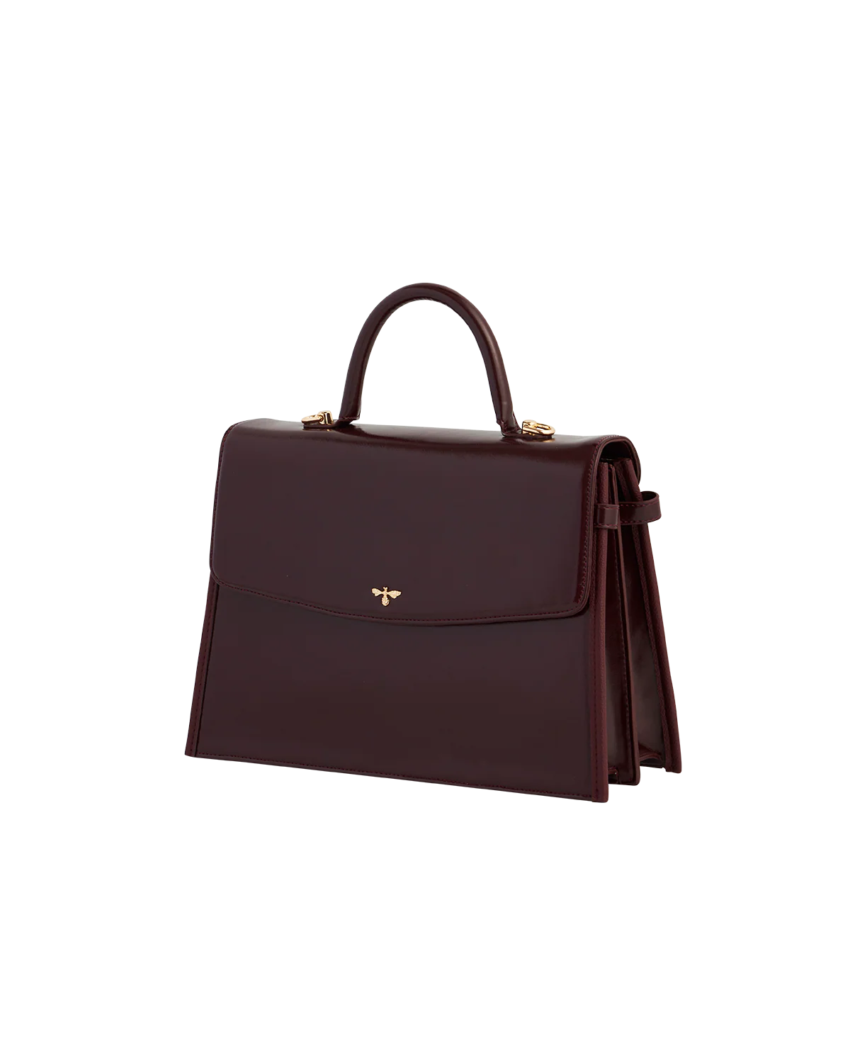 Cherry Red Structured Tote Medium - Image 6