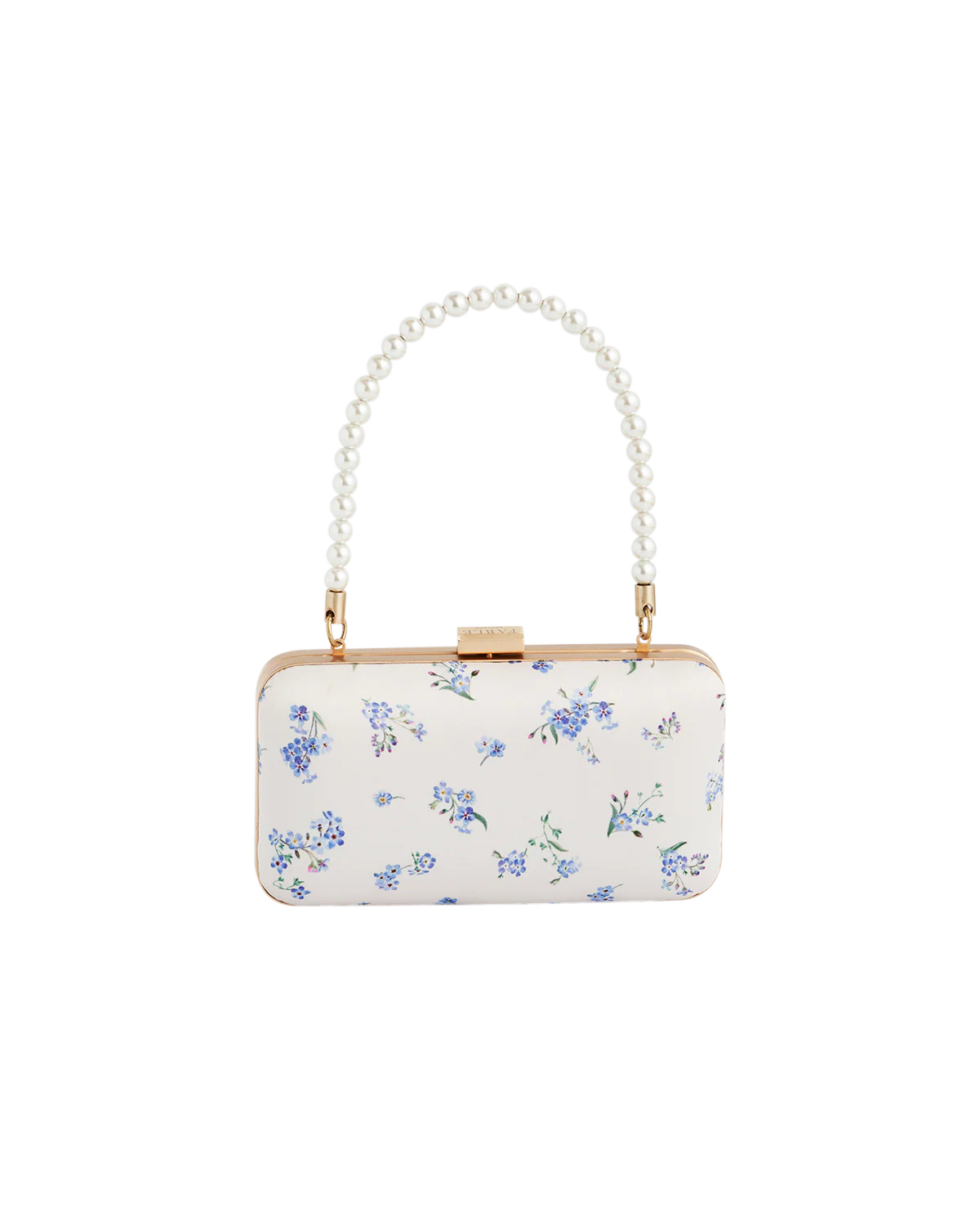 Cream Forget Me Not Pearl Handle Clutch - Image 7