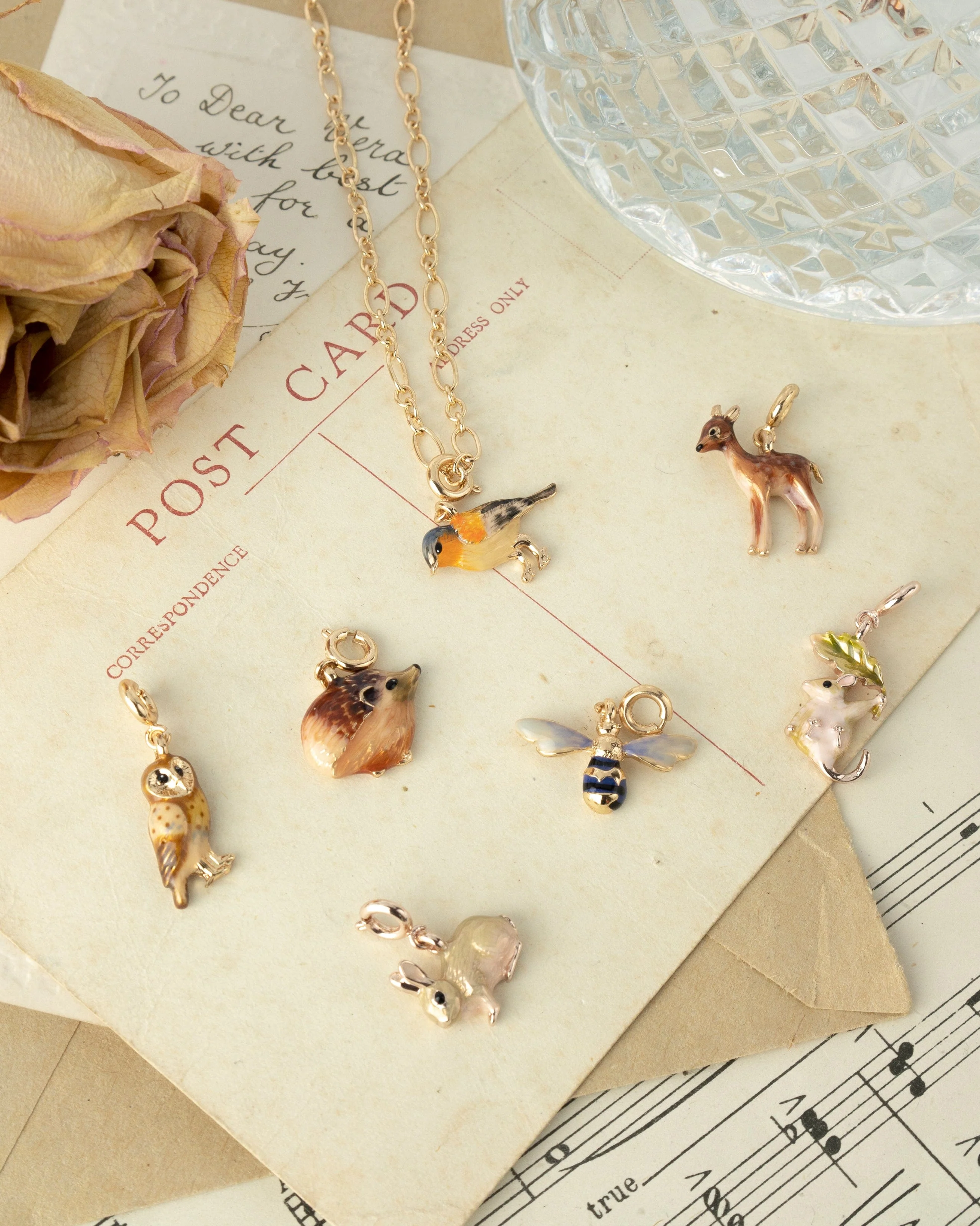 Enamel Blue Tit Charm - Image 3