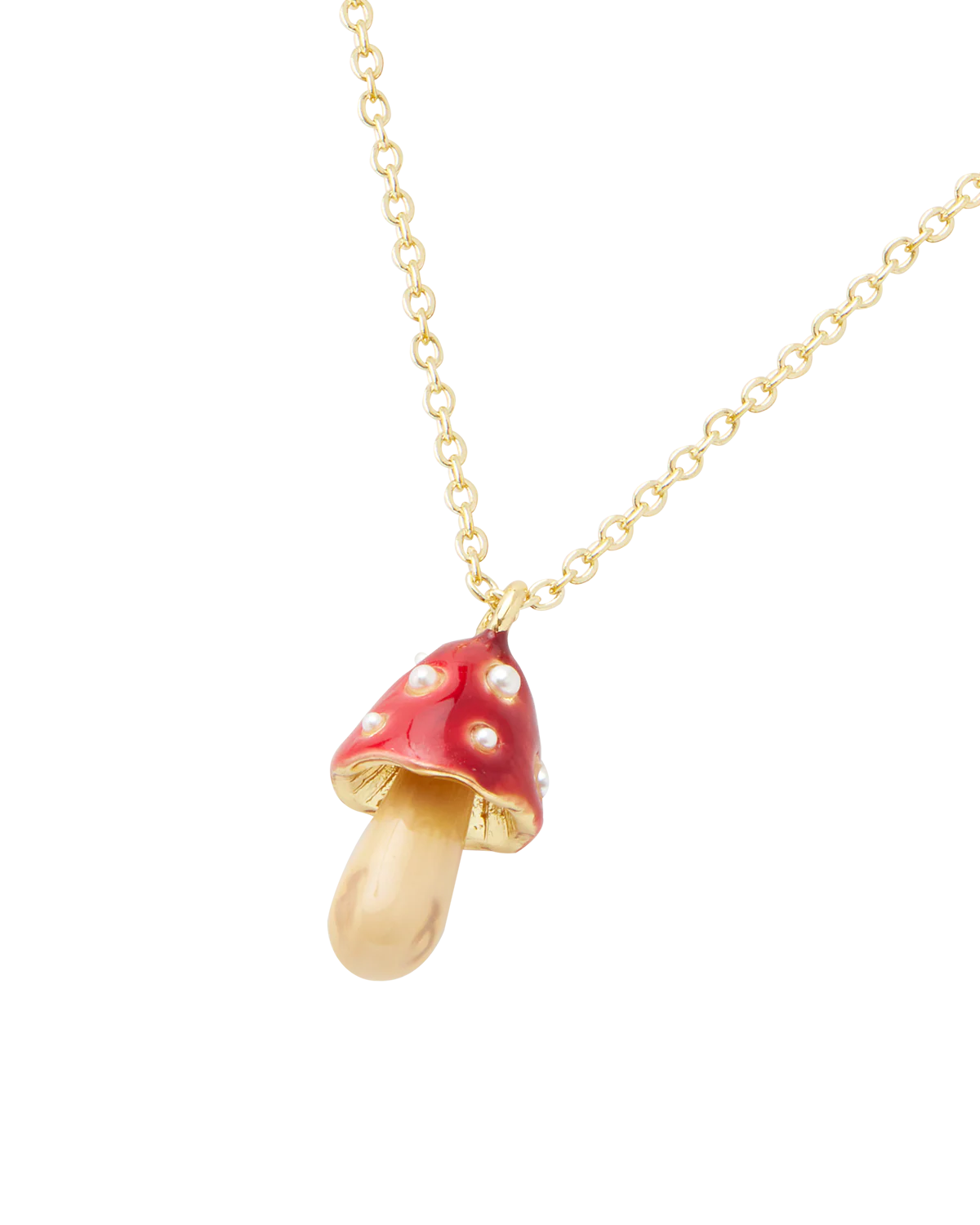 Enamel Mushroom Necklace - Image 5