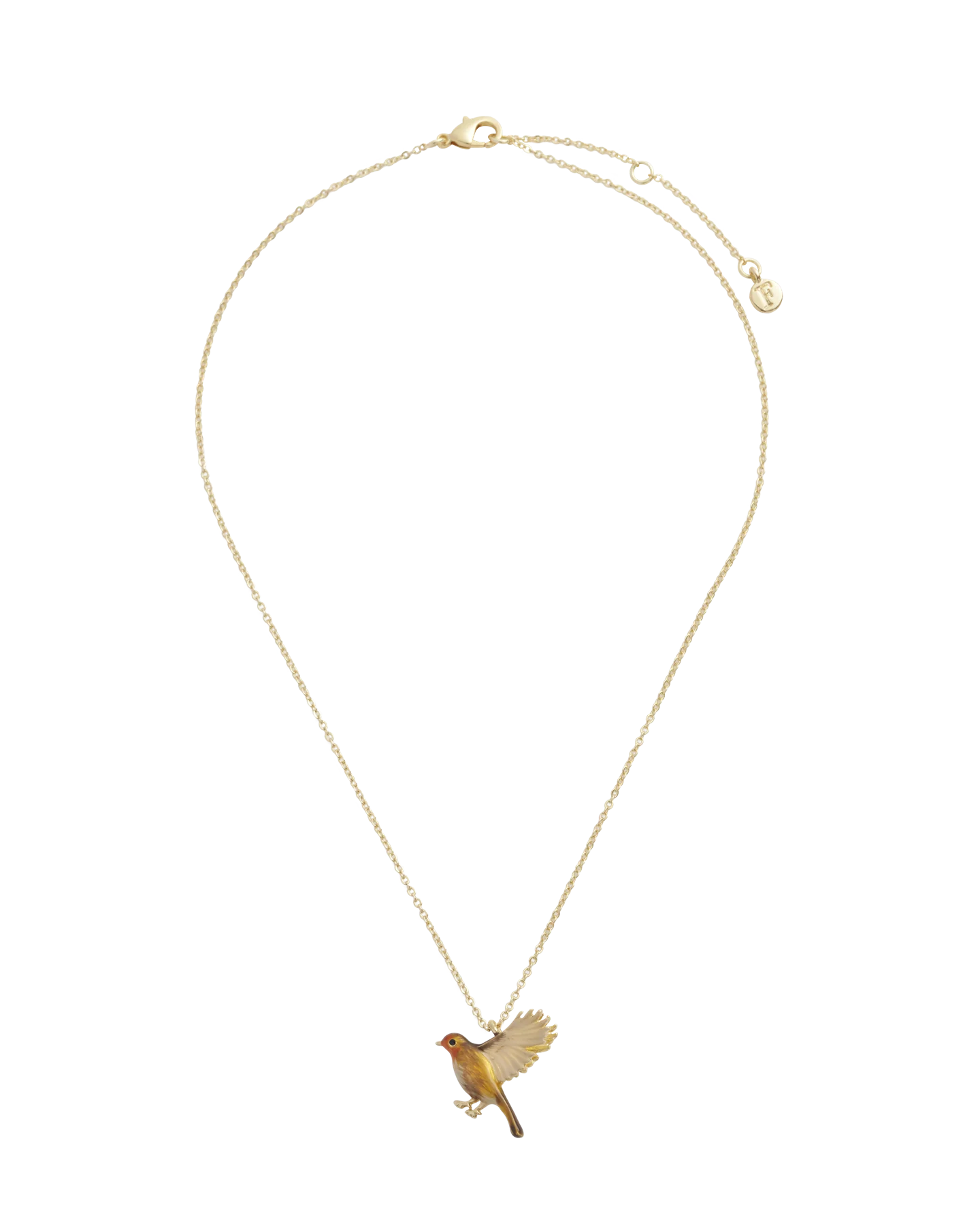 Enamel Robin Necklace - Image 3