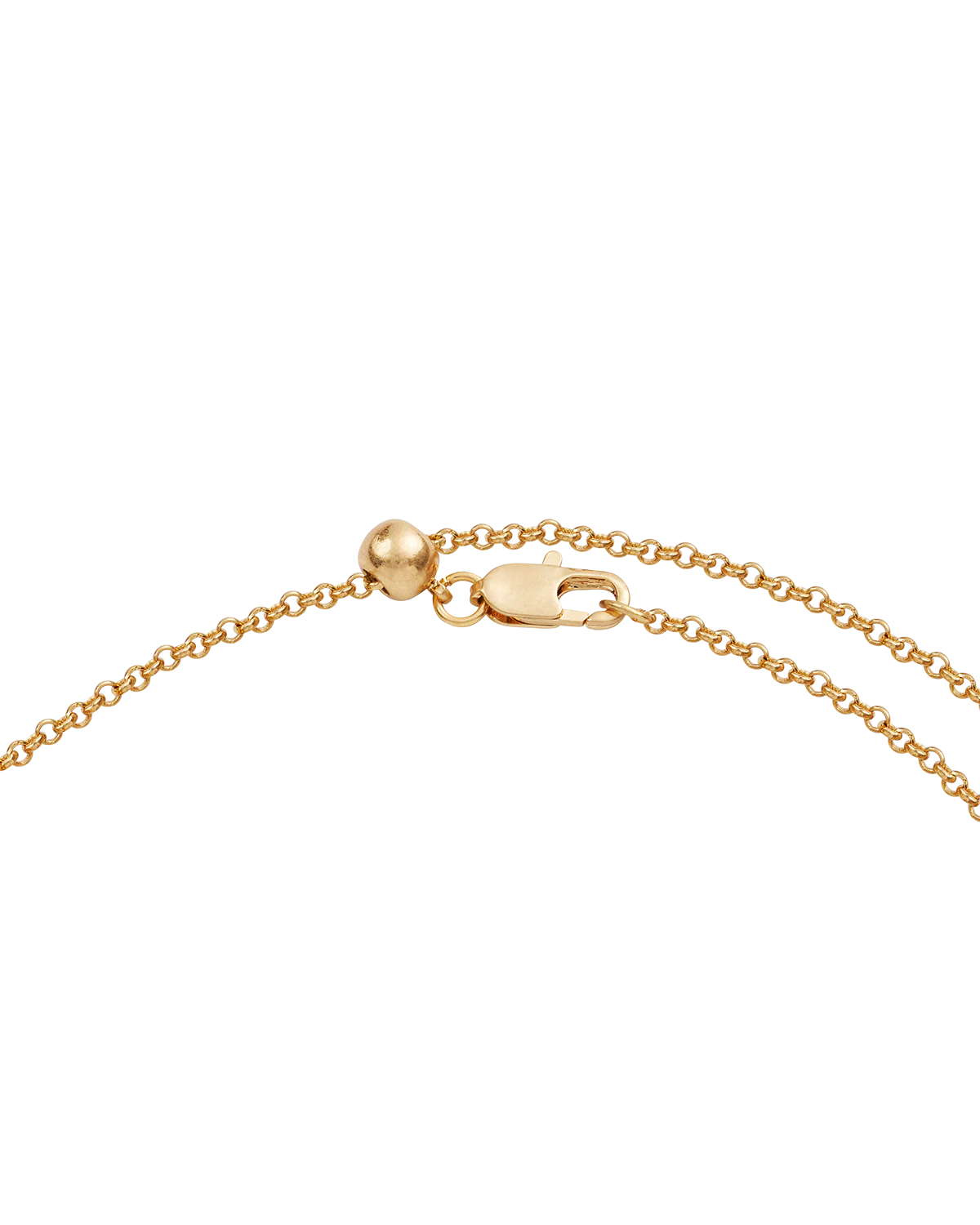 R Initial Rose Gold Spinner Necklace - Image 8