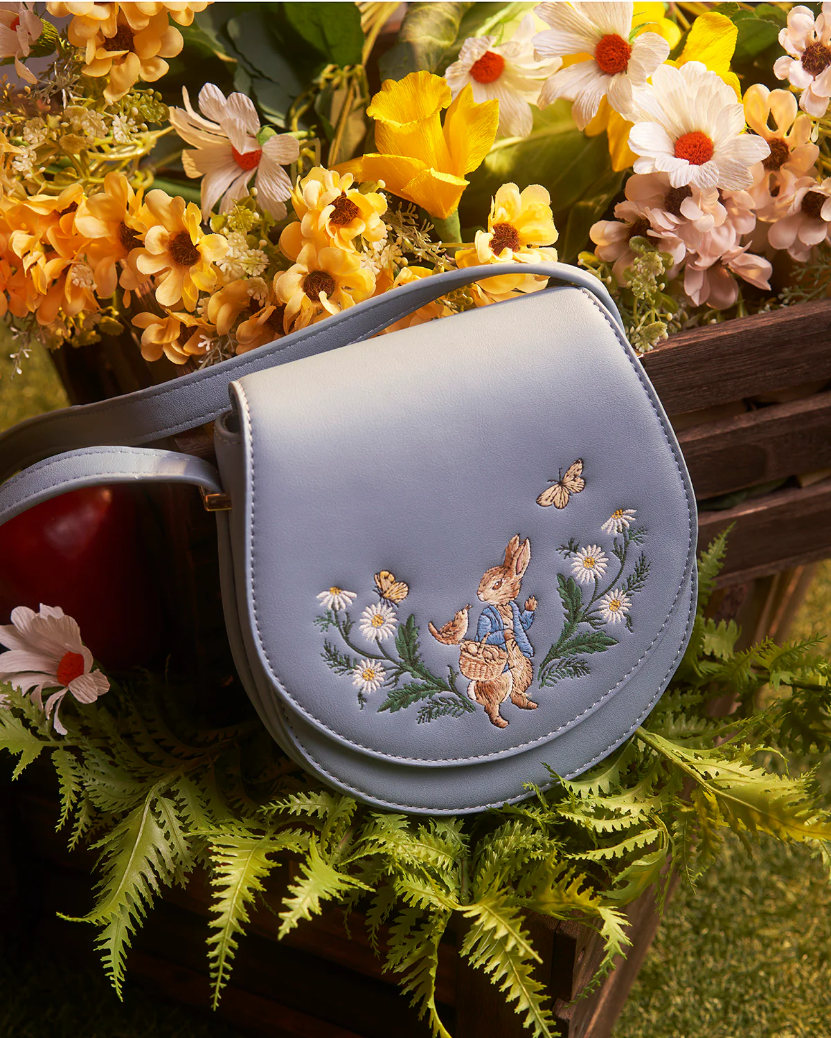 Fable England x Peter Rabbit Blue Saddle Bag - Image 2
