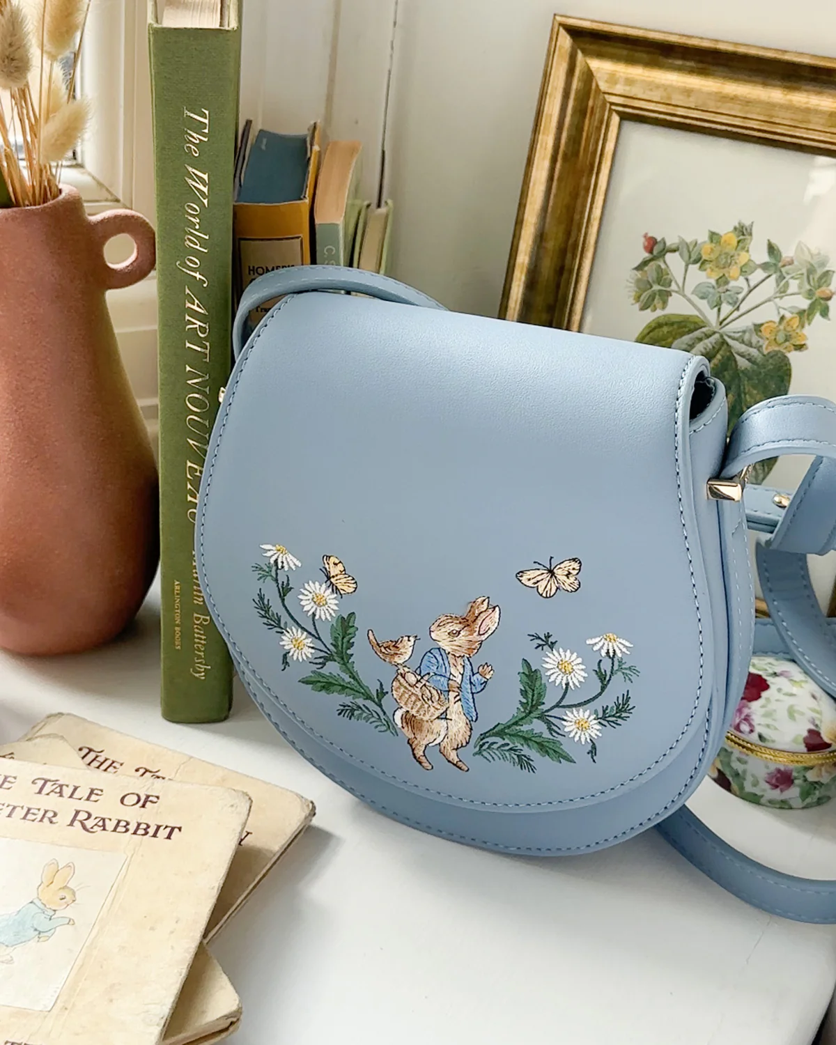 Fable England x Peter Rabbit Blue Saddle Bag - Image 9