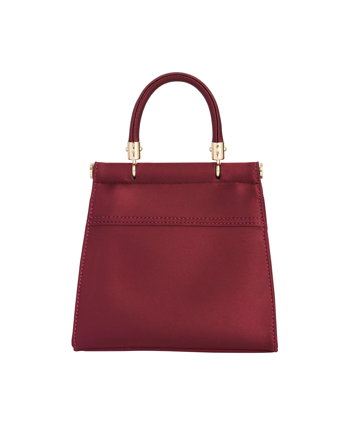 Fox & Mushroom Embroidered Burgundy Satin Tote - Image 5