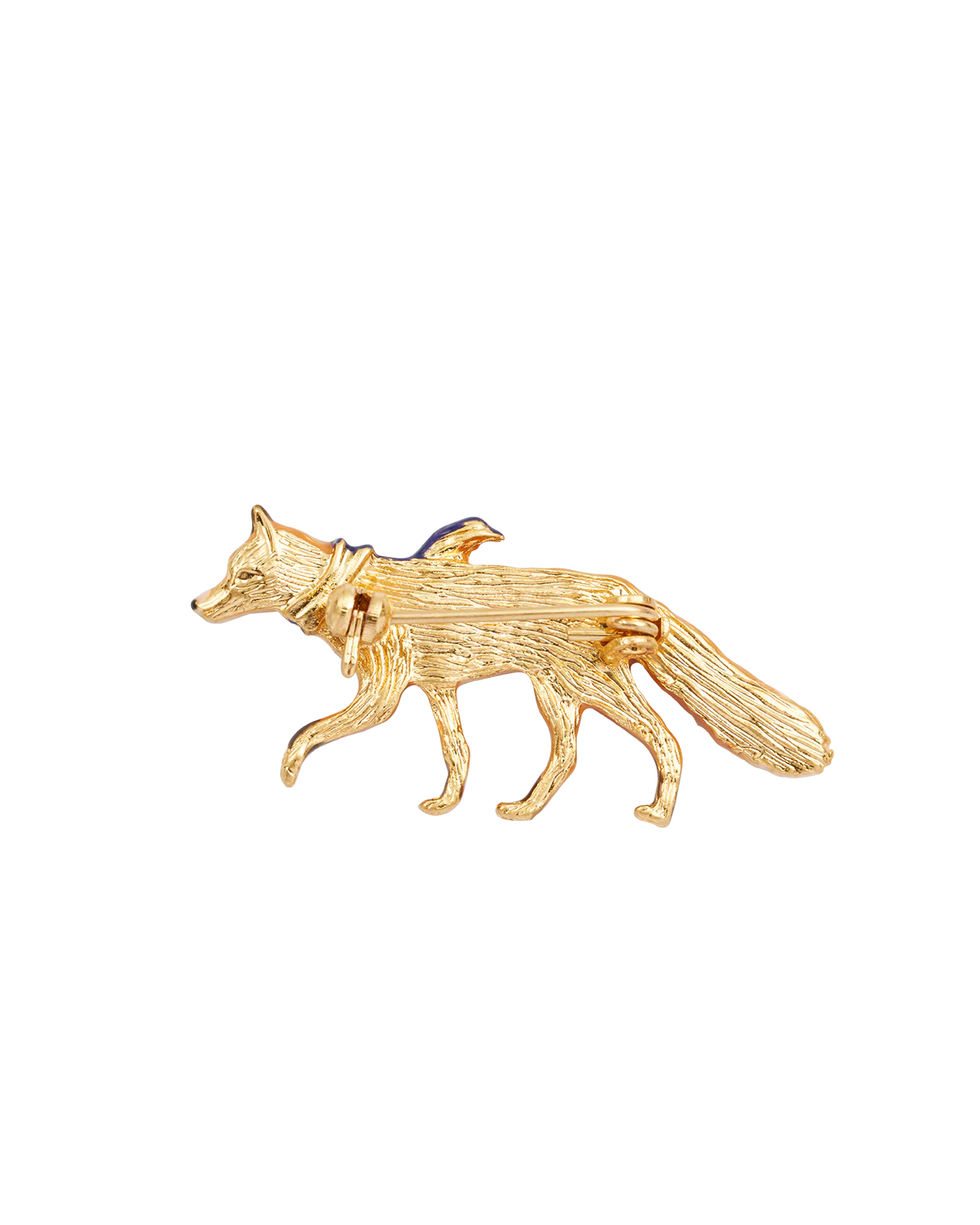 Gold Cosy Fox Brooch - Image 4