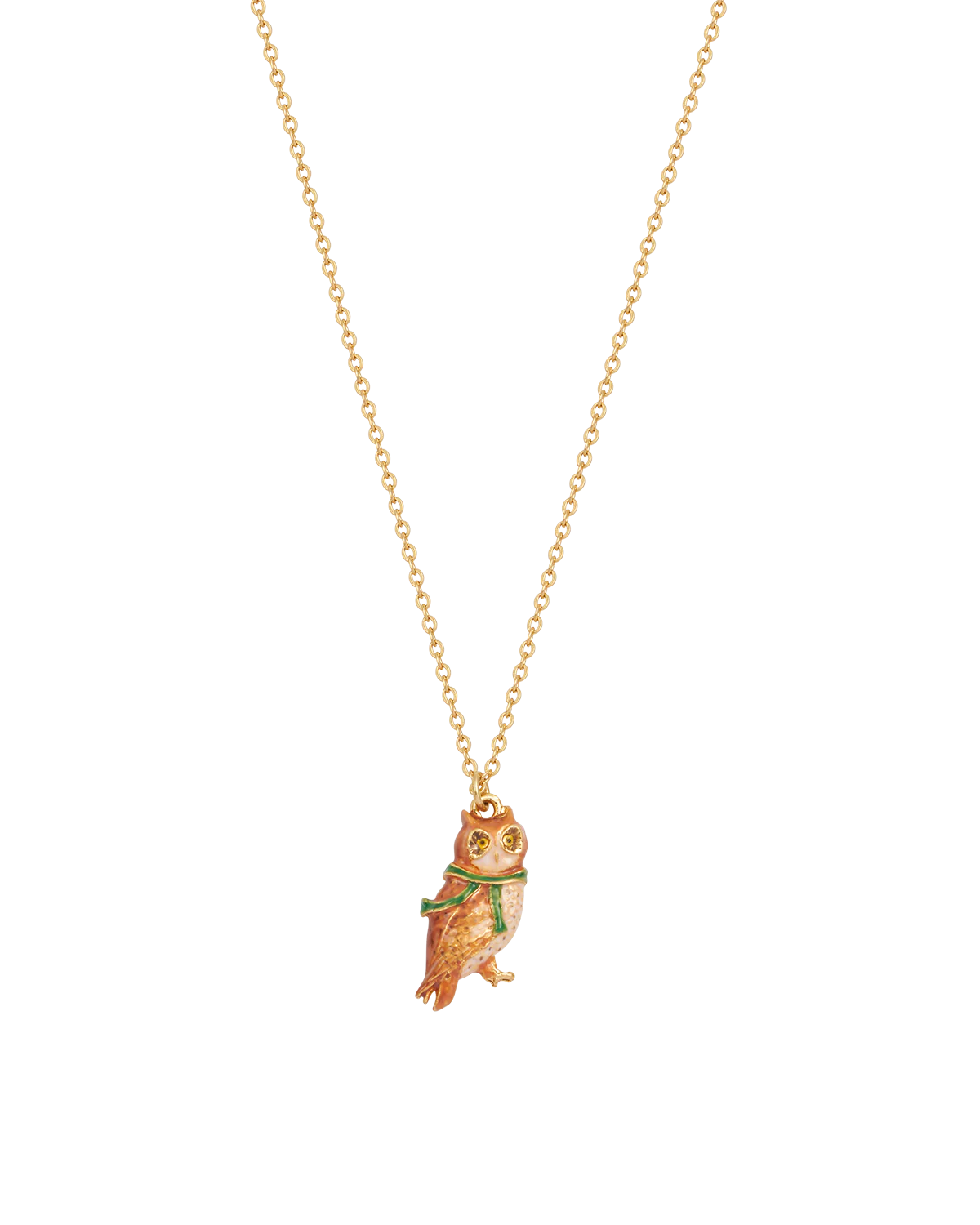 Gold Cosy Owl Necklace - Image 3
