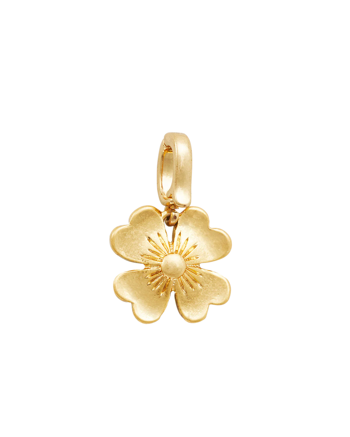 Gold Lucky Clover & Pearl Charm - Image 4