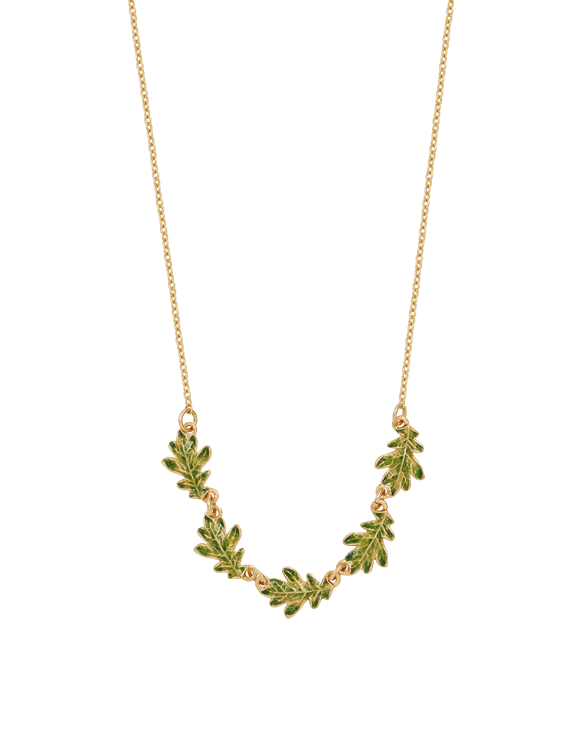 Gold Oak Leaf Choker - Image 3