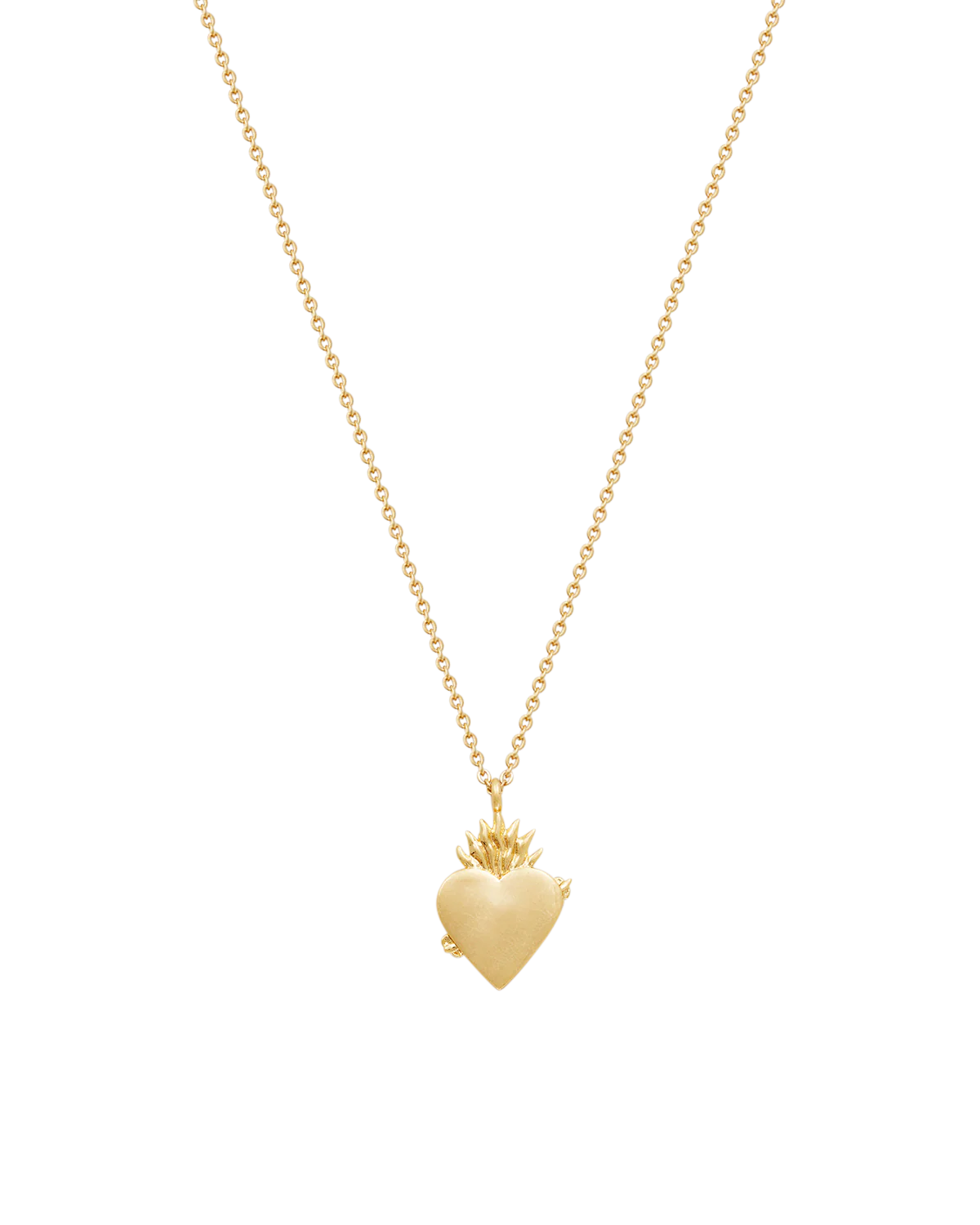 Gold Sacred Heart Necklace - Image 5