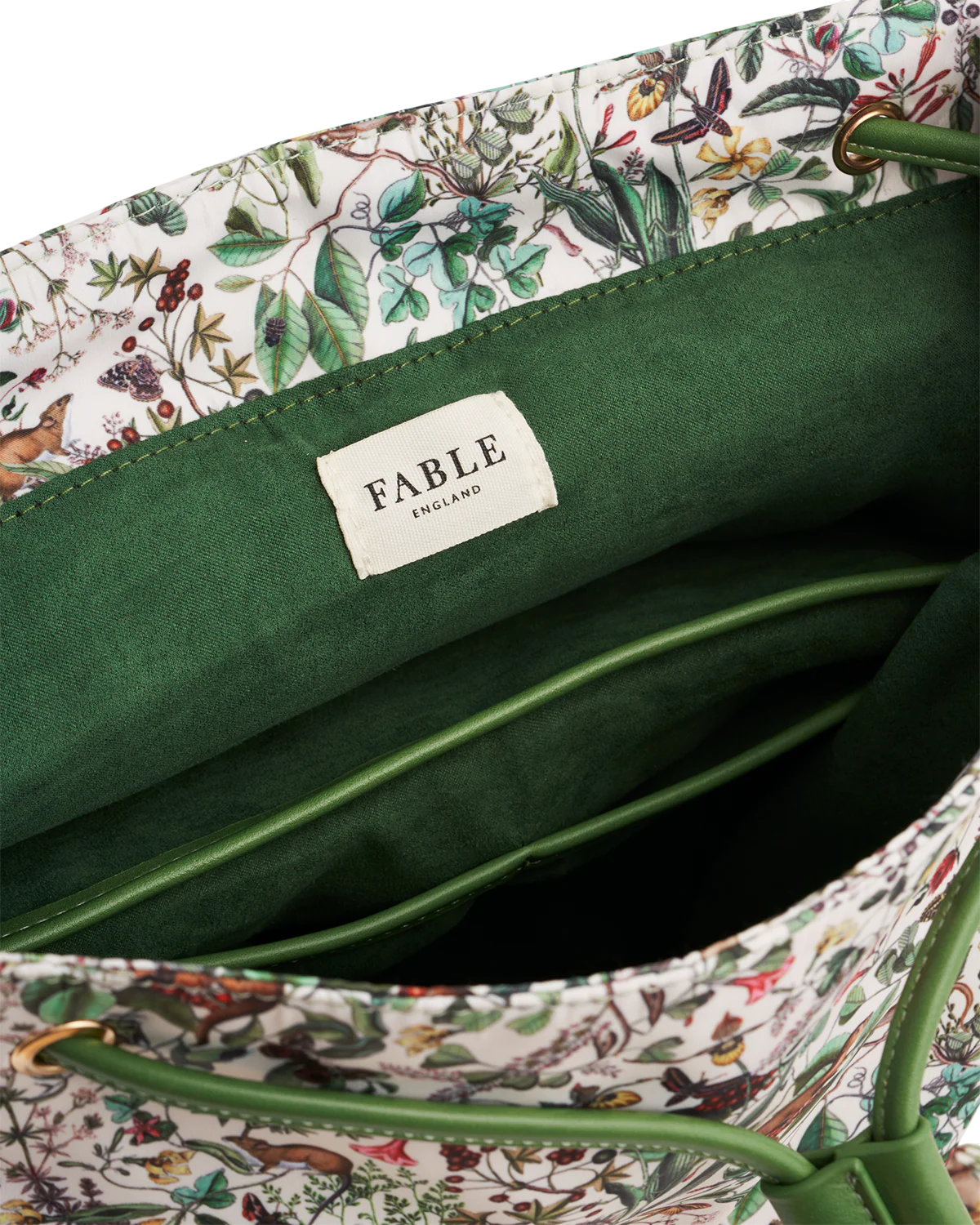 Green Garden Floral Buckle Backpack - Image 4