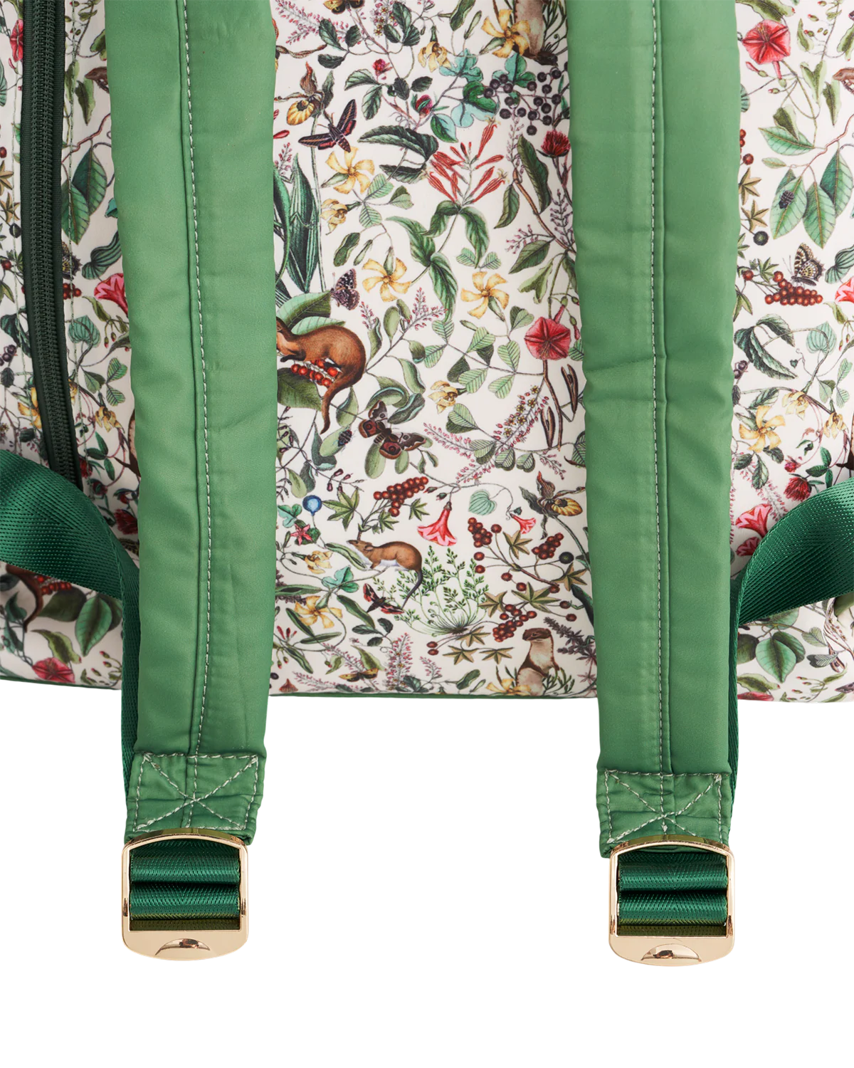 Green Garden Floral Buckle Backpack - Image 5