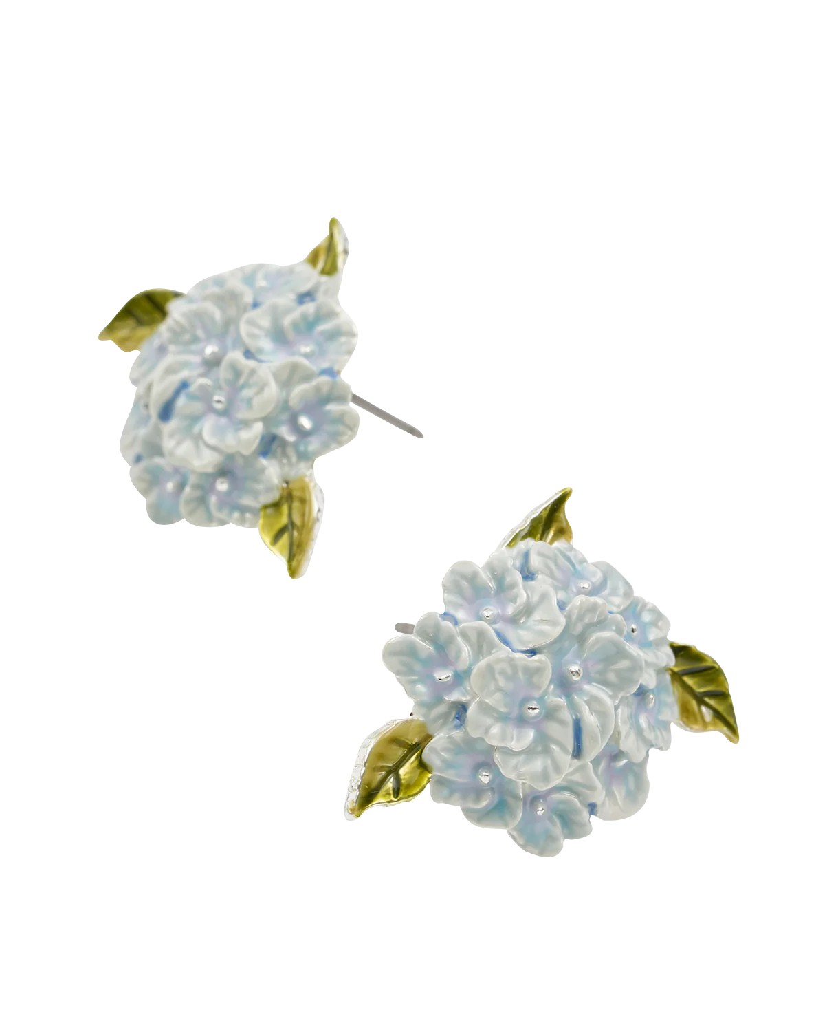 Hydrangea Silver Earrings - Image 3