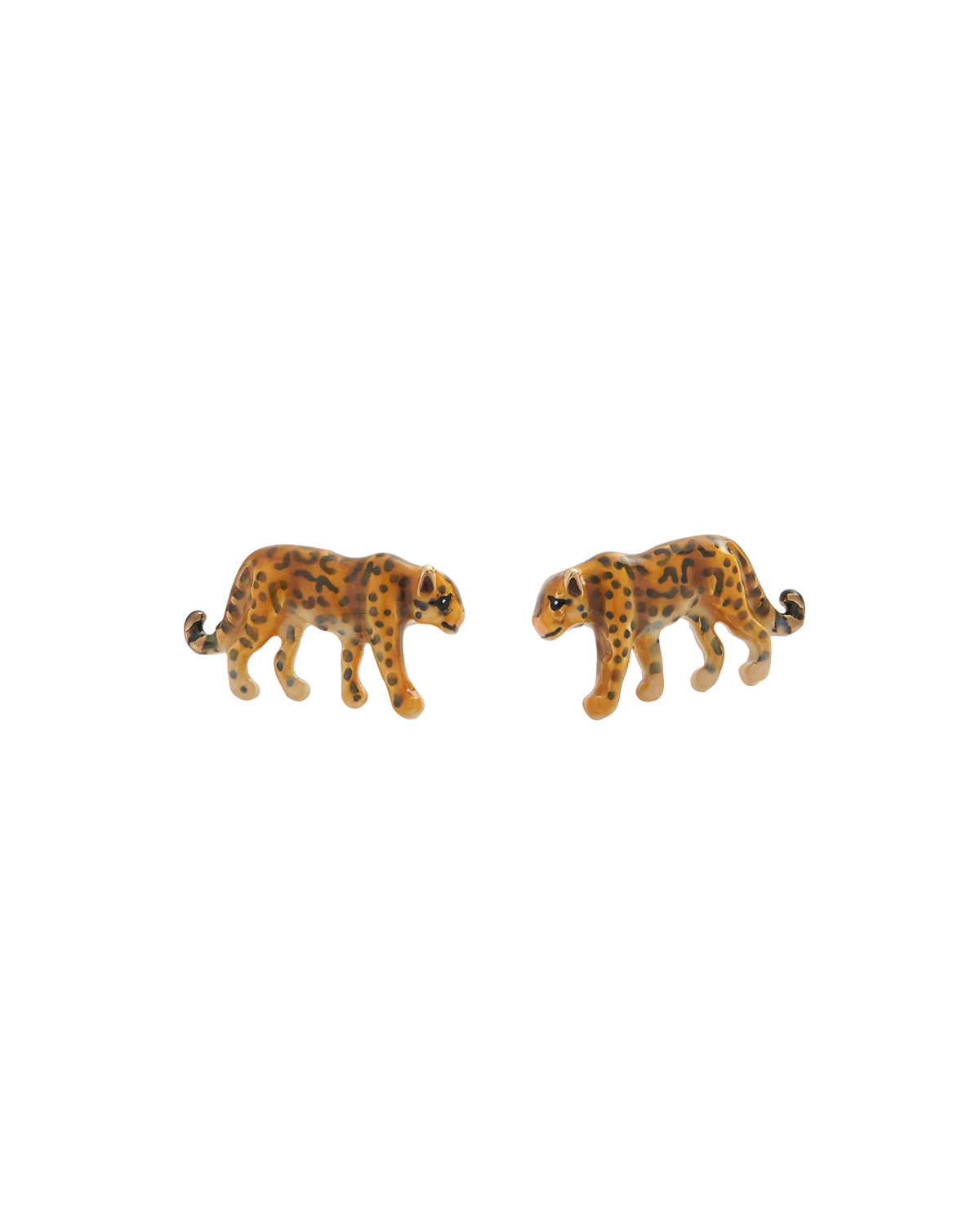 Leopard Stud Earrings - Image 4