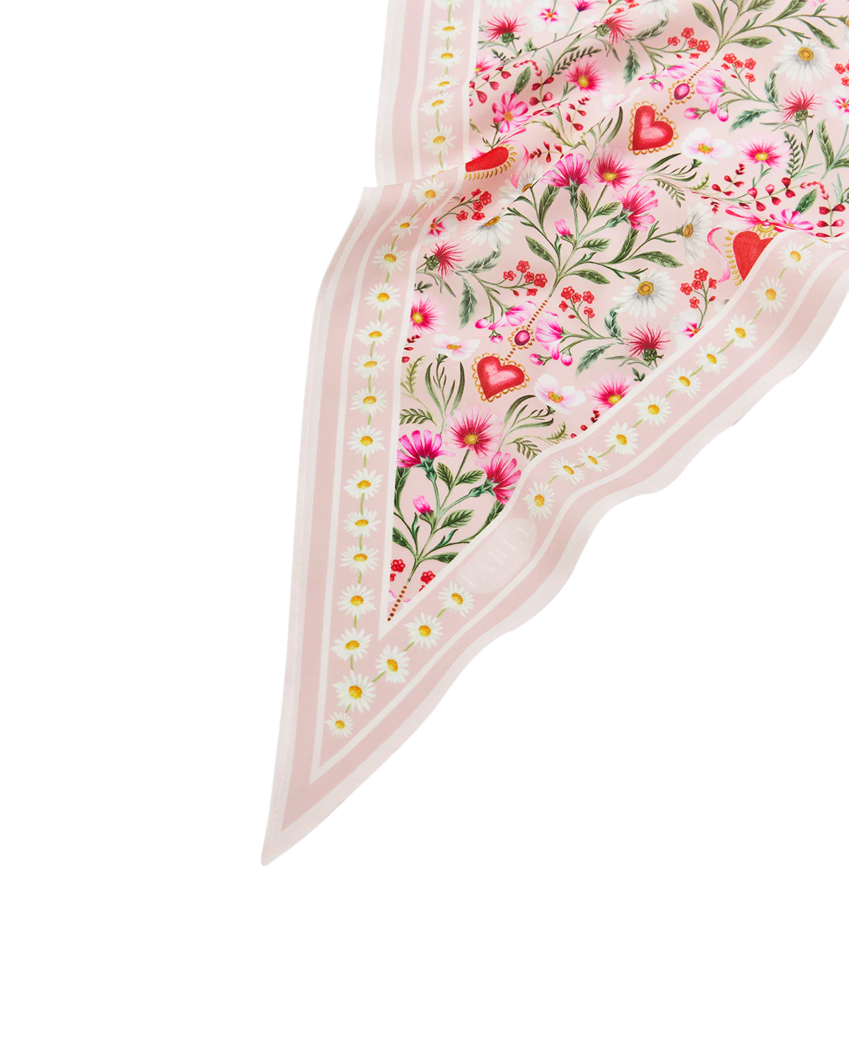 Penelope Pink Heart Triangle Scarf - Image 4