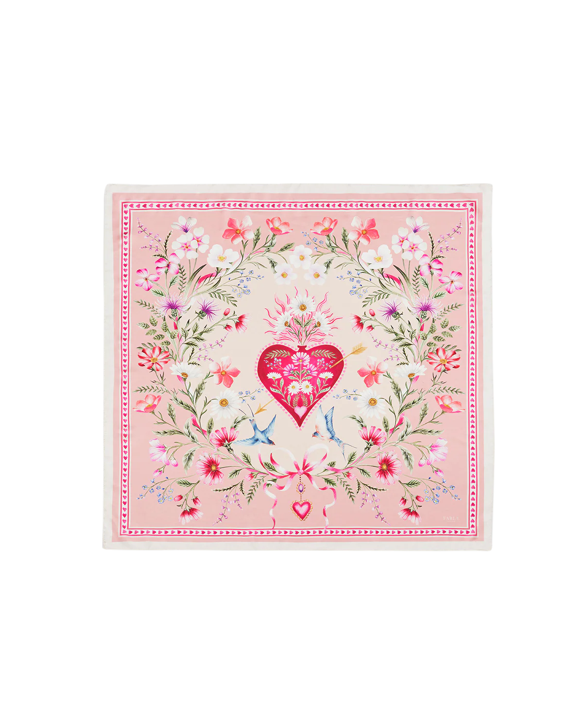 Pink Penelope Square Scarf
