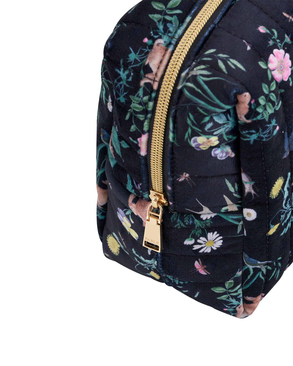 Running Bunny Large Quilted Makeup Bag - Image 6