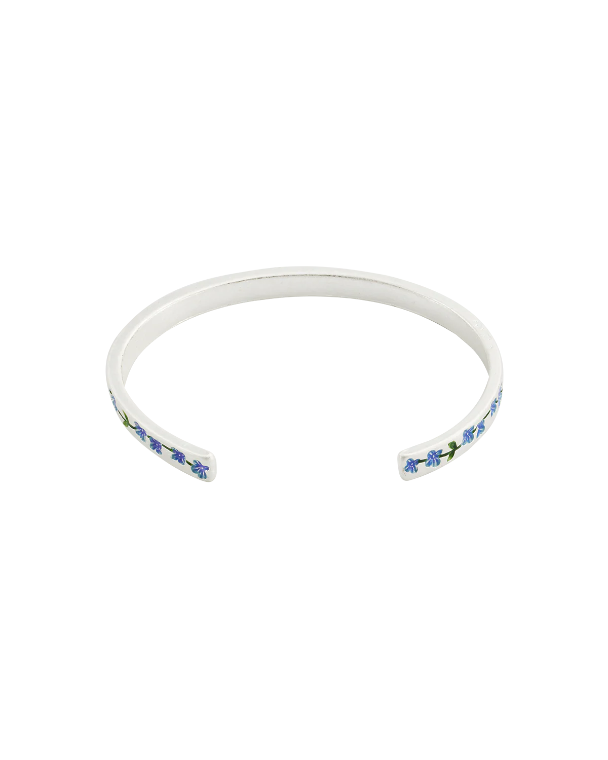 Silver Forget Me Not Bangle - Image 6