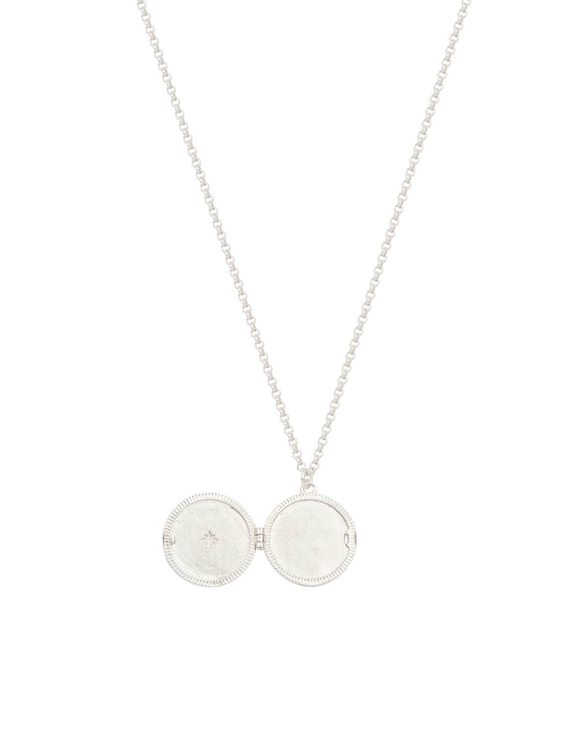 Silver Nightshade Moon Locket Necklace - Image 3