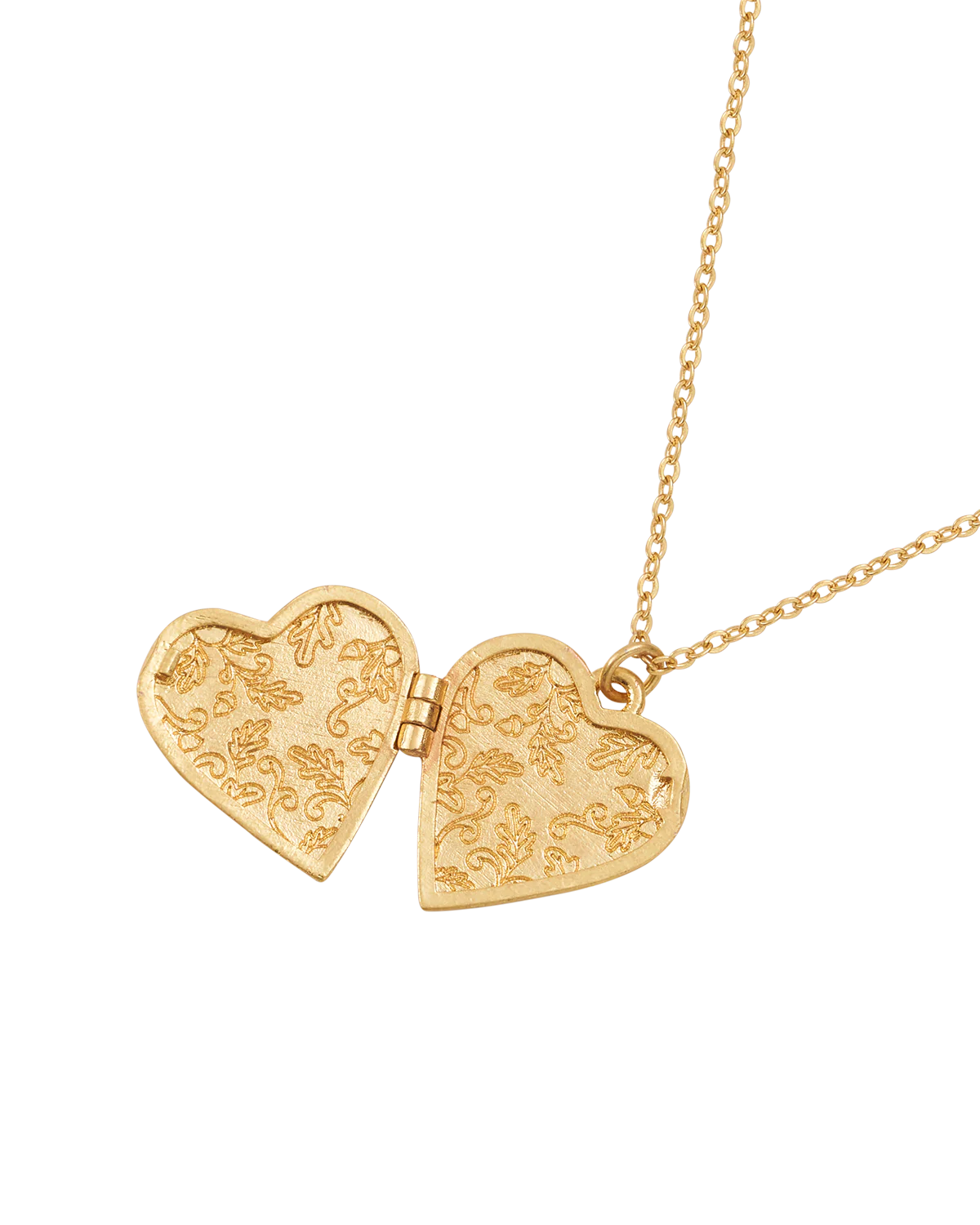 Swallow Heart Locket Chain Necklace - Image 3