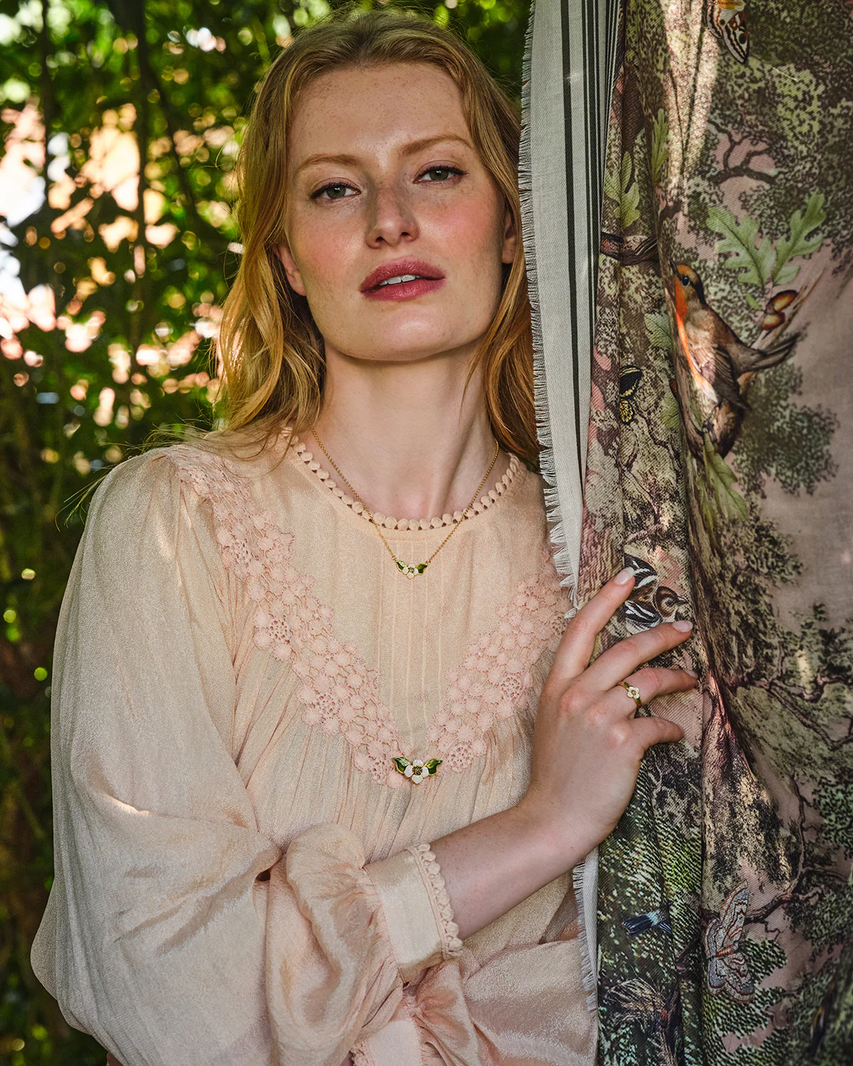 Taupe Woodland Tales Long Scarf - Image 5